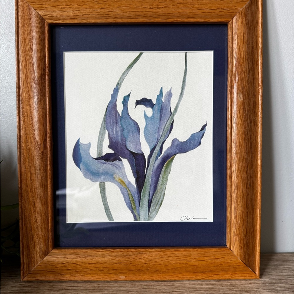 Framed Bruce Clarkson Watercolor Art
